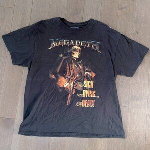 2023 Megadeth Graphic tour T-Shirt in Black size XL